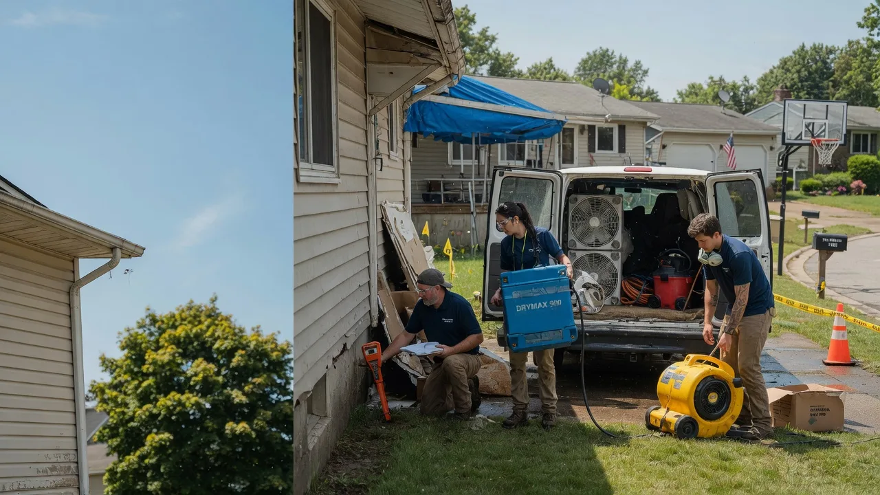 Ceiling Leak Cleanup in Slickville, PA near me